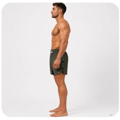5. ARMY GREEN COMBATWEAR V2 MMA Shorty Shorts | DBX Bushido