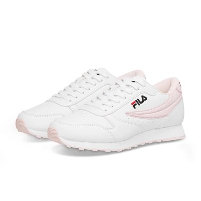 7. Fila Orbit women's sports shoes sneakers fashionable comfortable lightweight white pink