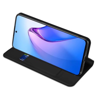 5. Dux Ducis Skin Pro case for Oppo Reno 8 Pro flip cover card wallet stand black
