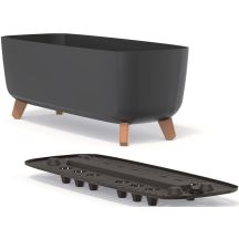 GRACIA CASE FLOWER POT 39x19.5cm ANTHRACITE