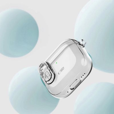 2. Tech-Protect Slim Hook Case for AirPods 4 - Clear