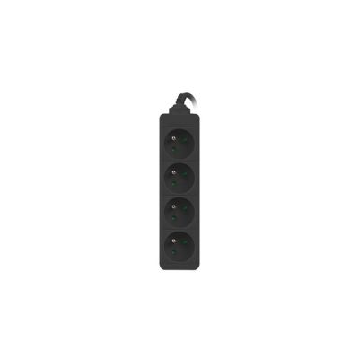 2. LANBERG Power Strip 1.5 m, 4 x 230 V PL, Cable Made of Pure Copper, Black