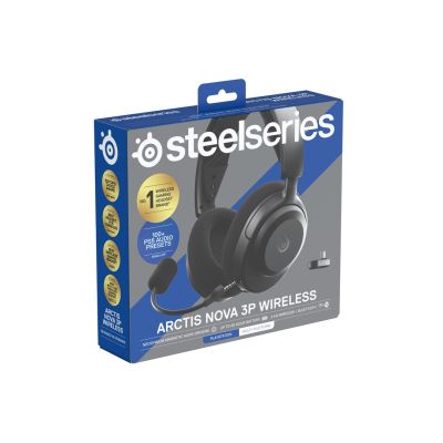 2. Steelseries Arctis Nova 3P Wireless headphones for Playstation, Black