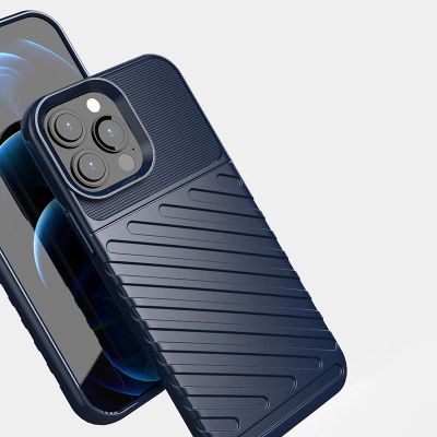 9. Thunder Case Flexible Tough Rugged Cover TPU Case for iPhone 13 Pro Max green