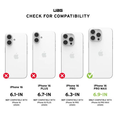 3. UAG Civilian Magsafe - protective case for iPhone 16 Pro Max compatible with MagSafe (mallard)