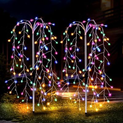 13. SOLAR LAMP TREE FIREWORKS MULTICOLOR 72CM 120 LED