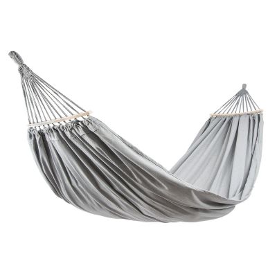 24. GARDEN HAMMOCK 2-PERSON LUXE XXL 250x150CM WITH SPREADER BAR AND COVER GRAY 1031170