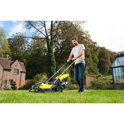 7. 18V OLM1833B Cordless Lawn Mower without Battery RYOBI