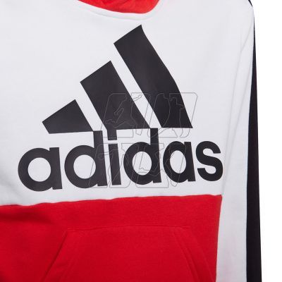 4. Adidas Colorblock Fleece Hoodie Jr HC5657 sweatshirt