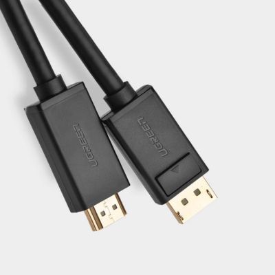3. Ugreen unidirectional DisplayPort to HDMI Cable 4K 30Hz 32 AWG 2m Black (DP101 10202)