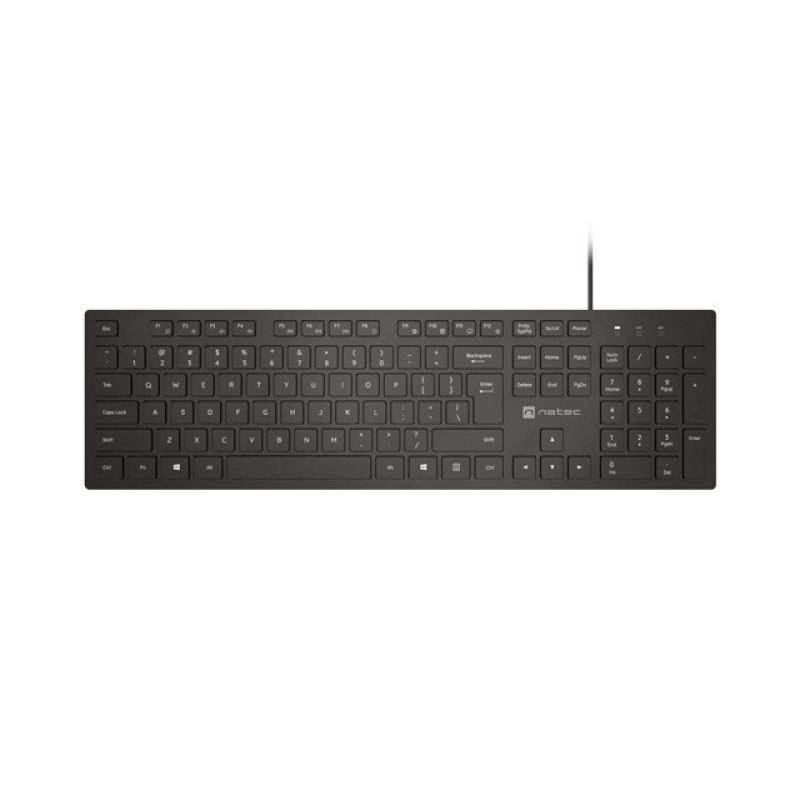 7. NATEC HERRING MULTIMEDIA KEYBOARD US SLIM BLACK