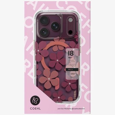 5. Uniq Coehl Mila Magnetic Charging Case for iPhone 18 Pro / 17 Pro - Burgundy