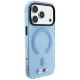 4. BMW M IML Frosted Metal Logo & Trims MagSafe Case for iPhone 17 Pro / 18 Pro - Blue