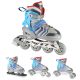 2. NH18192 4in1 GREY-BLUE SIZE S(29-33) ROLLER SKATES WITH HOCKEY SLEEVE NILS EXTREME