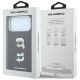 8. Karl Lagerfeld Saffiano with Karl & Choupette Heads Pins & Logo case for iPhone 18 Pro / 17 Pro - burgundy