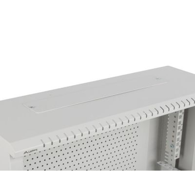 3. Lanberg rack cabinet, wall-mounted, 19" 4U+3U, 540x200, low-profile, gray (assembled)