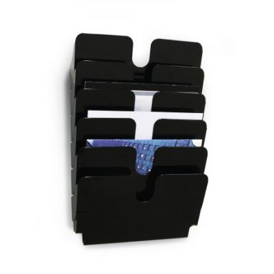 2. Durable 1700014061 1-Shelf Literature Shelf Black