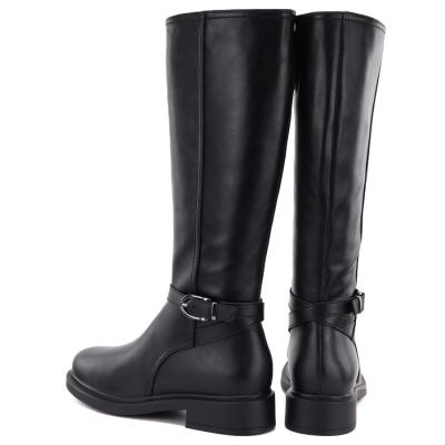 5. Sergio Leone KZ-32-S black leather women's boots