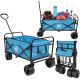 20. DELUXE FOLDABLE TRAVEL AND BEACH STROLLER 66x48x90CM WITH HANDLE, BLUE