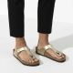 8. Birkenstock Gizeh Birko-Flor Gold women's flip-flops (1016109)