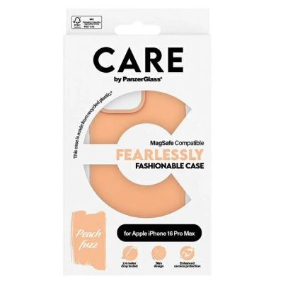 4. CARE by PanzerGlass Fashion Case iPhone 16 Pro Max 6.9" Peachy MagSafe 1392