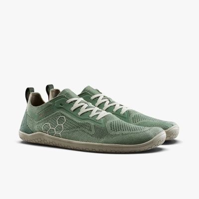 5. Vivobarefoot Primus Lite Knit Natural Outdoor Shoes – Dusty Green, Size: 45
