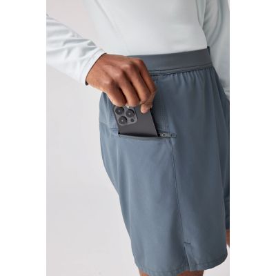 3. Men's Journey 7″ 2-in-1 Short Running Shorts Gray
