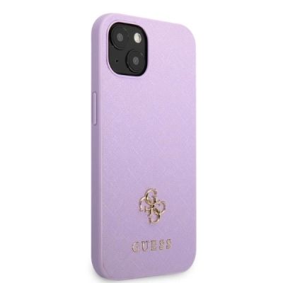 4. Guess GUHCP13SPS4MU iPhone 13 mini 5.4" purple/purple hardcase Saffiano 4G Small Metal Logo