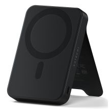 Satechi OntheGo Powerbank 10K - Magnetic Powerbank with Stand 10k mAh Compatible with MagSafe and Qi2 (Black)