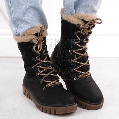 15. Rieker W Y3424-00 RKR745 fur ankle boots