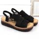 5. Comfortable Rieker W RKR677 black sandals