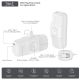 13. Wozinsky WF16-YCS 5000mAh 15W USB-C Mini Power Bank with Built-in USB-C Cable and Apple Watch Charger - White