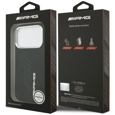 8. AMG Silicone Oversize Rhombs MagSafe Case for iPhone 17 Pro - Black