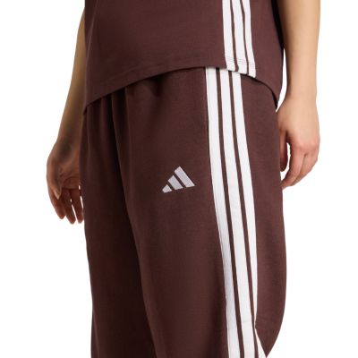 5. adidas Essentials 3-Stripes Fleece Loose-Fit Pants W JY3069