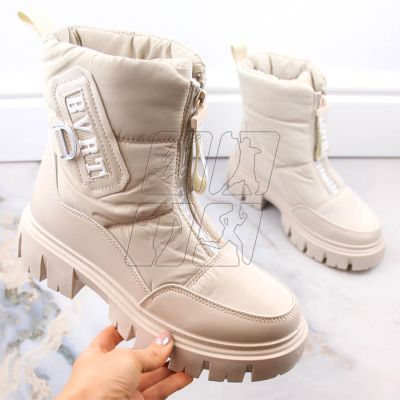 5. Filippo W PAW498B insulated zippered snow boots, beige