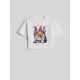 8. Girls' boxy T-shirt with print 4F 4FJKAW26TTSHF4426-10S