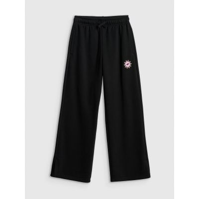6. Girls' wide-leg sweatpants 4F 4FJRSS26TTROF1870-20S