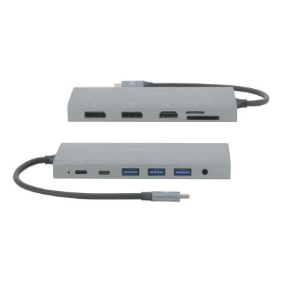 3. Mobilis 020028 Wired Docking Station USB 3.2 Gen 1 (3.1 Gen 1) Type-C Gray