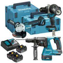 MAKITA COMBO KIT 18V DLX3202TJ (DHP492, DGA506, DHR243) 3x5.0Ah 2xMP