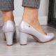 9. Sergio Leone W SK193C Silver Pearl Heel Pumps