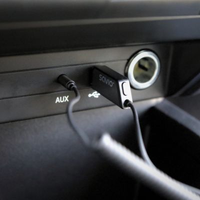 11. SAVIO TRANSMITER AUX, USB, BLUETOOTH 5.3, HANDS-FREE FUNCTION, TR-16