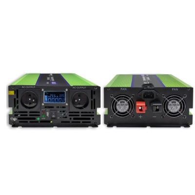 8. QOLTEC MONOLITH VOLTAGE CONVERTER | BATTERY CHARGING | UPS | 2000W | 4000W | 12V TO 230V | PURE SINE | LCD