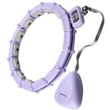 Hula hoop HMS HHM14 with magnets, weight and counter purple