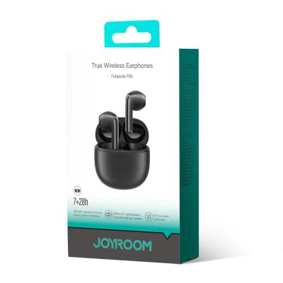 7. Joyroom JR-FB1 Funpods Bluetooth 6.0 In-Ear TWS Wireless Headphones - Black