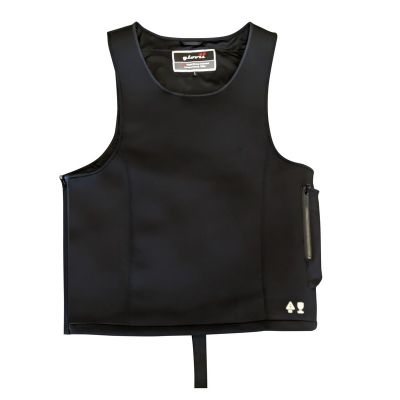 26. GLOVII WATERPROOF, HEATED SURFING VEST, COMPLETE WITH GMV1L BATTERY