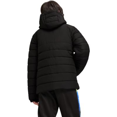 10. Puma Team Additions Padded Hooded Kids Jacket Black 659738 03