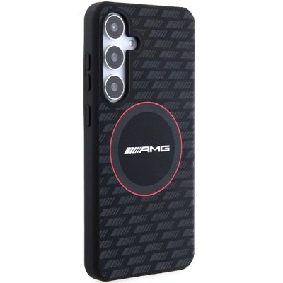 4. AMG Silicone Carbon Pattern MagSafe case for Samsung Galaxy S24 - black