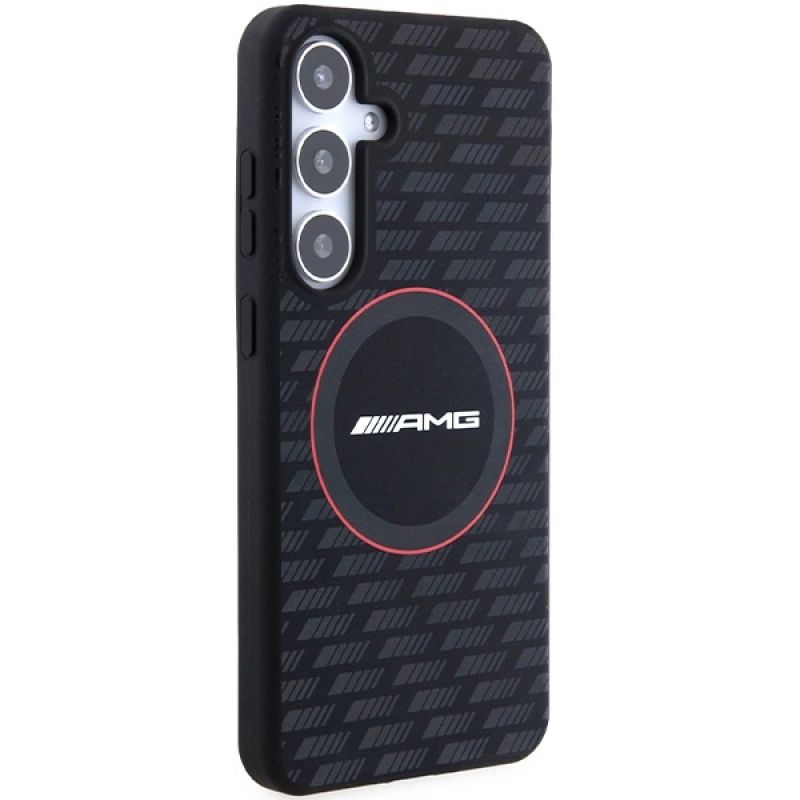 4. AMG Silicone Carbon Pattern MagSafe case for Samsung Galaxy S24 - black