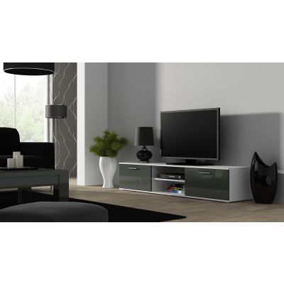 TV cabinet SOHO 180 white/grey gloss