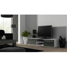 TV cabinet SOHO 180 white/grey gloss